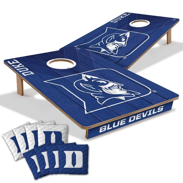 slide 2 of 6, Duke Blue Devils NCAA Tailgate Cornhole Board Set Include Carrying Case