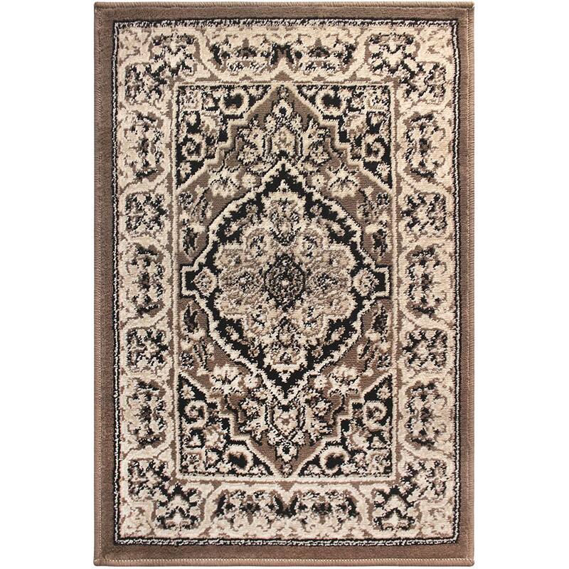 Superior Traditional Oriental Floral Medallion Indoor Area Rug