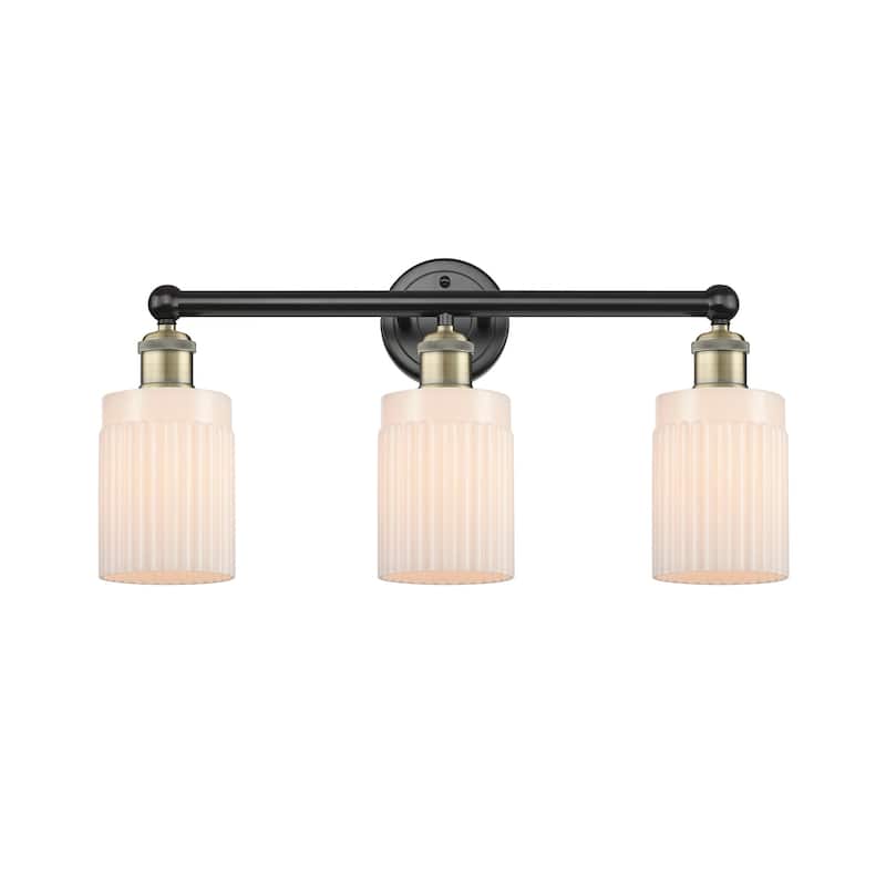 Innovations Lighting 616-3W-12-23 Hadley Vanity Hadley 3 Light 23" - Black Antique Brass / Matte White