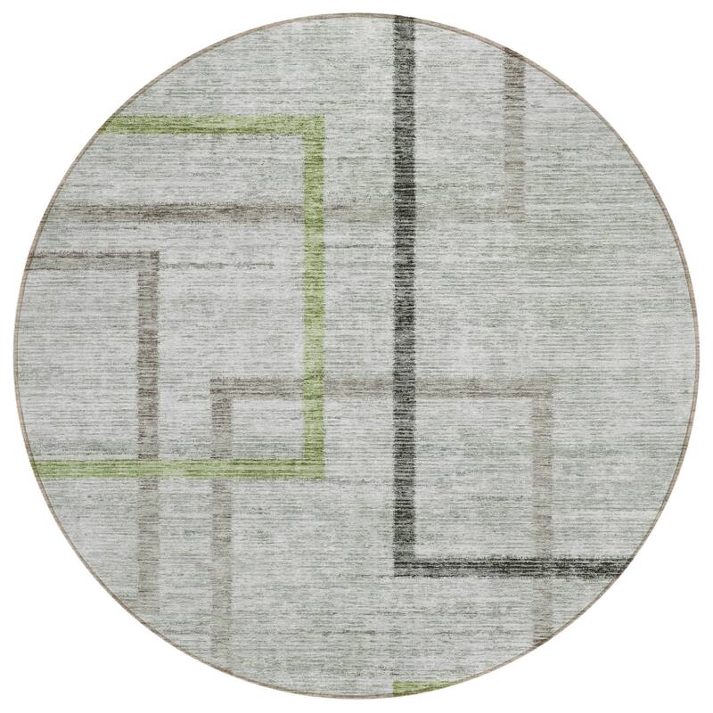 HomeRoots Geometric Transitional Rectangle Outdoor Rug