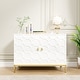preview thumbnail 29 of 46, Clihome 40-inch Two Door Glossy Media Storage Cabinet/Buffet