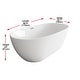 preview thumbnail 143 of 173, Adler Soaking Bathtub in Glossy White