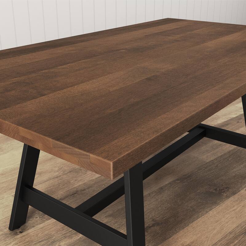 Amisco Otello 40" x 72" Solid Wood Dining Table