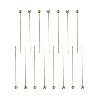 15Pcs Cocktail Toothpicks, 4.25" Metal Cocktail Picks Fruit Sticks