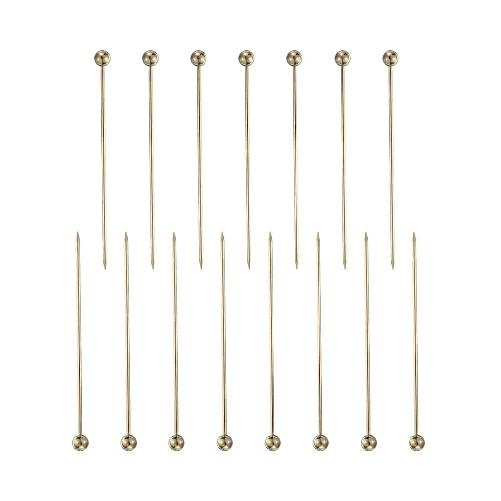 15Pcs Cocktail Toothpicks, 4.25" Metal Cocktail Picks Fruit Sticks