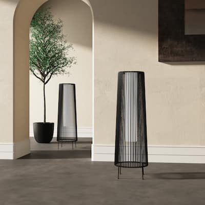 2 Pack Outdoor Patio Rattan Solar Light