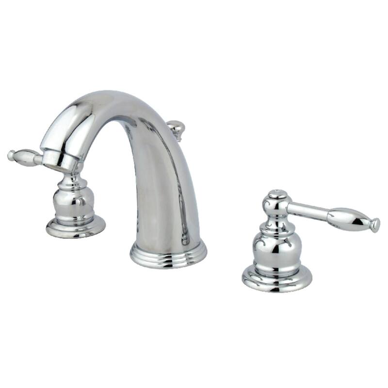 Kingston Brass Vintage Widespread Bathroom Faucet with Pop-Up Drain - Polished Chrome