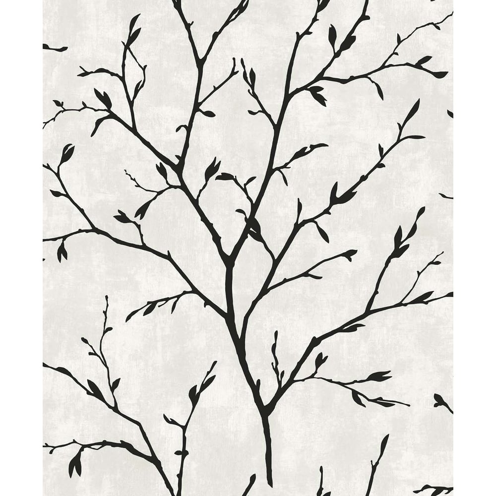 Seabrook Designs Avena Branches Nonwoven Unpasted Wallpaper