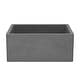 preview thumbnail 16 of 31, NativeStone Farmhouse 24" Kitchen Sink - 24" x 18" x 10.25" Slate