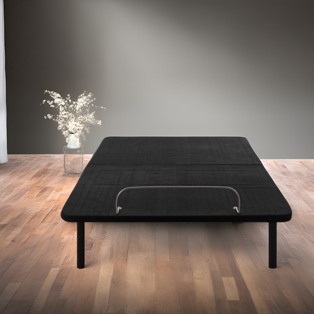 Adjustable Bed Base Frame with Zero-Gravity Positioning, Massage Options and Independent head and Foot Incline Adjustments