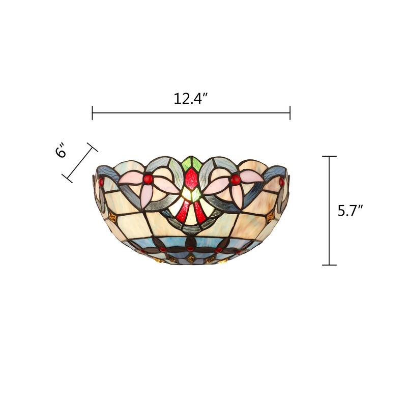 Tiffany Design, Victorian Style 1-Light Wall Sconse