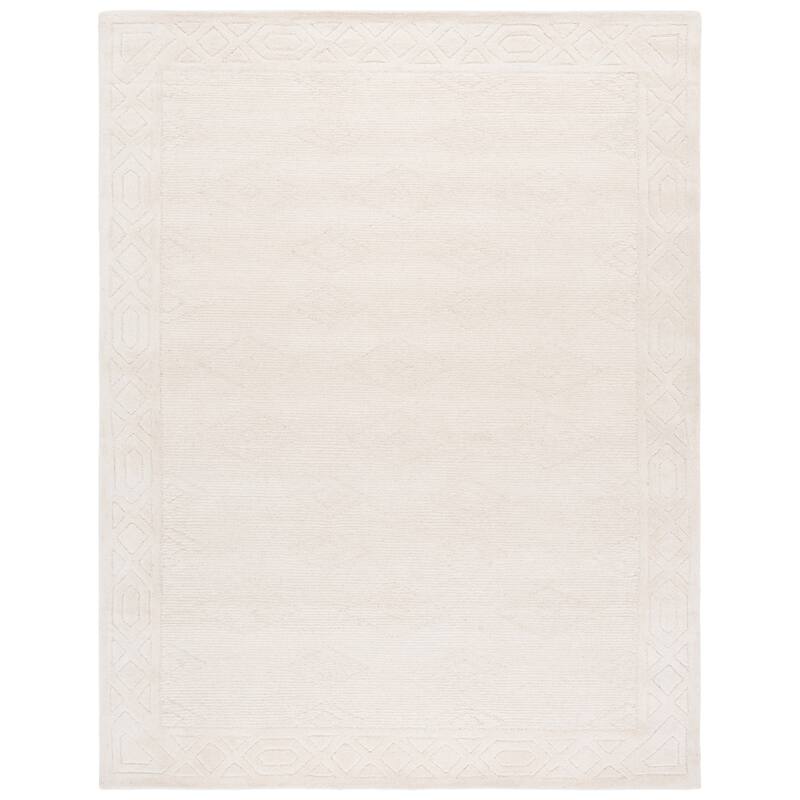SAFAVIEH Handmade Rodeo Keta Drive Wool Rug - 9' x 12' - Ivory