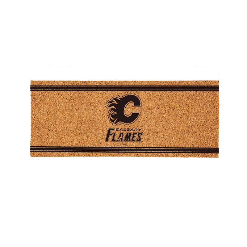 Calgary Flames Monochrome Indoor/Outdoor Coir Door Mat