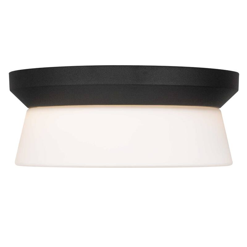 11 inch Black Integrated LED Flush Mount