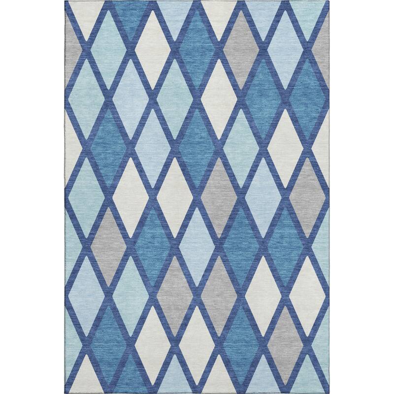 Premium Washable Super Soft Mosaic Diamonds Mayfield Rug