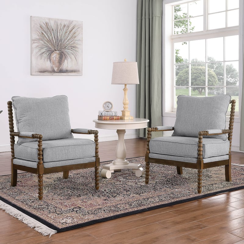 Morden Fort Modern Spindle Chair, Accent Chair for Livingroom