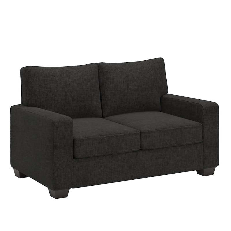 Roros Fabric Upholstered Square Arm Sofa Set by iNSPIRE Q Classic