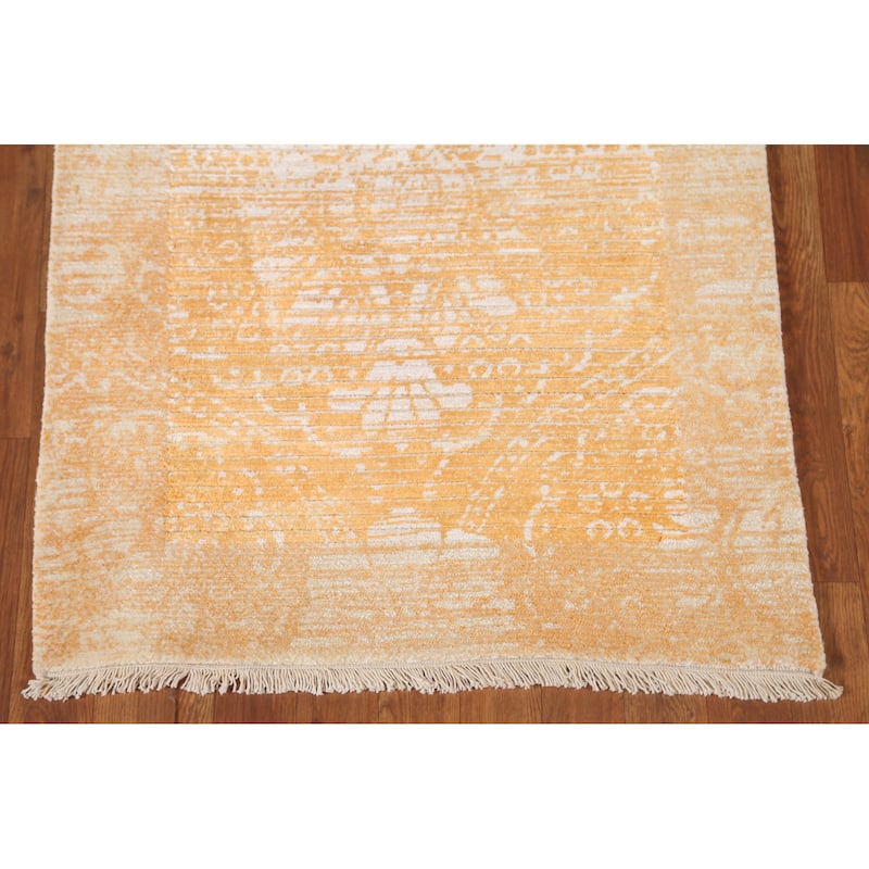 Stripe / Abstract Modern Accent Rug Handmade Wool Carpet - 2'8"x 4'10"