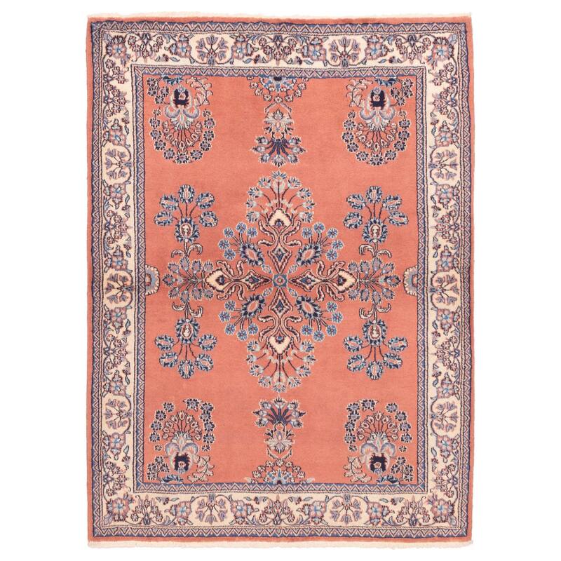ECARPETGALLERY Hand-knotted Anadol Copper Wool Rug - 4'5 x 6'2