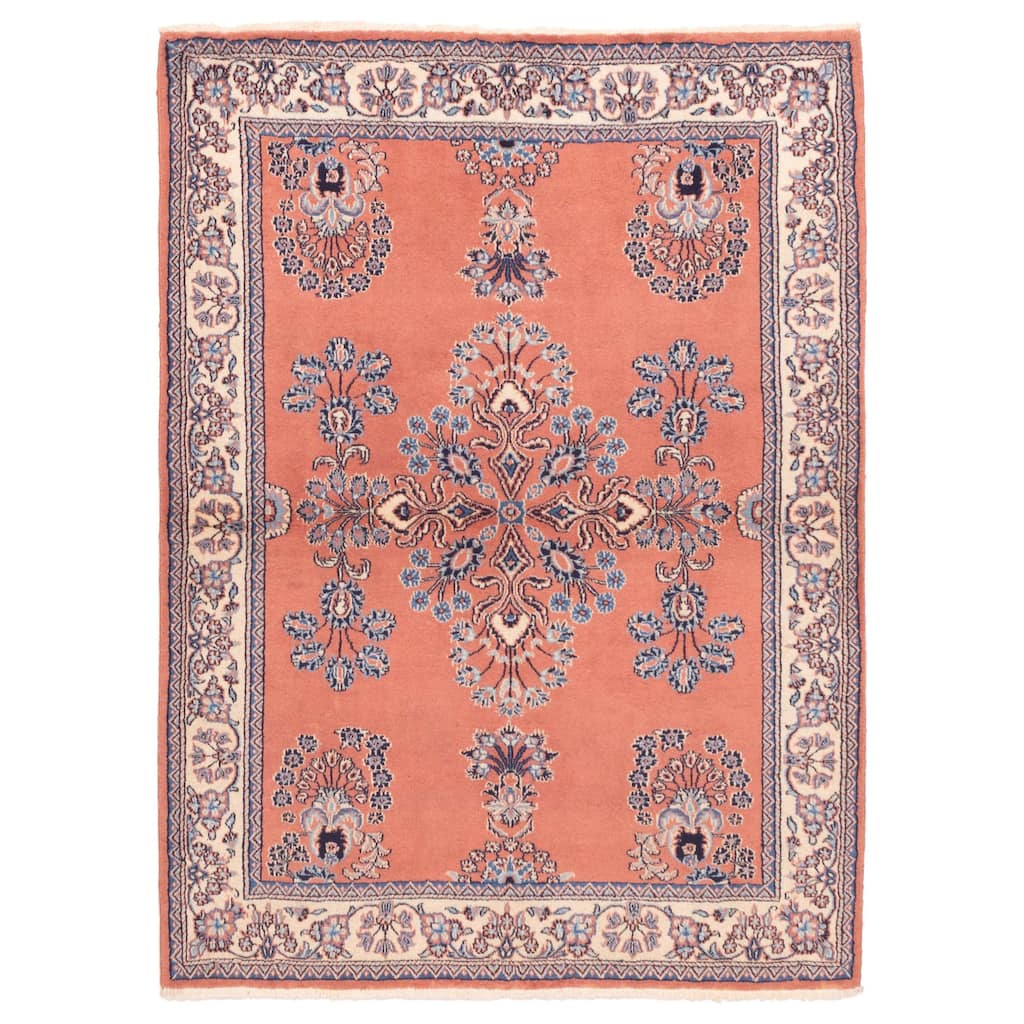 ECARPETGALLERY Hand-knotted Anadol Copper Wool Rug - 4'5 x 6'2