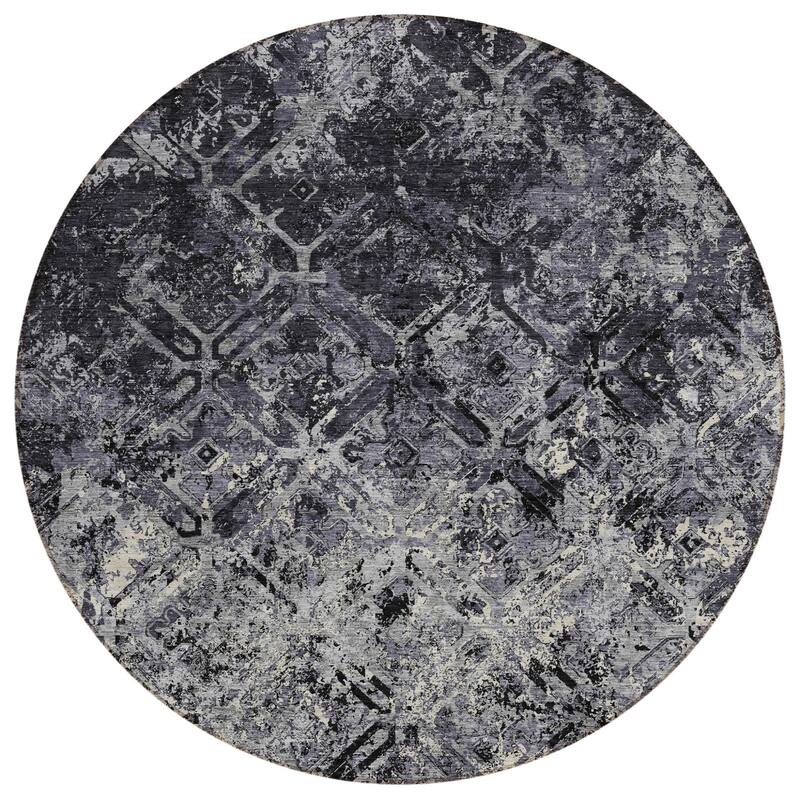 HomeRoots Geometric Transitional Rectangle Outdoor Rug