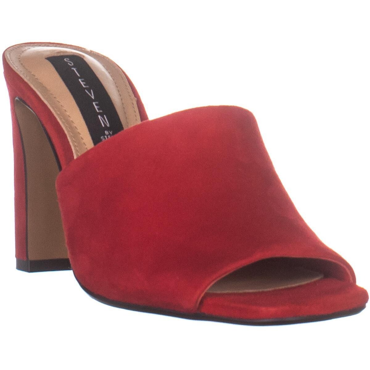 steve madden red mules