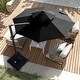 preview thumbnail 14 of 30, VredHom 11.5 Ft Round Cantilever Patio Umbrella with Cross Base