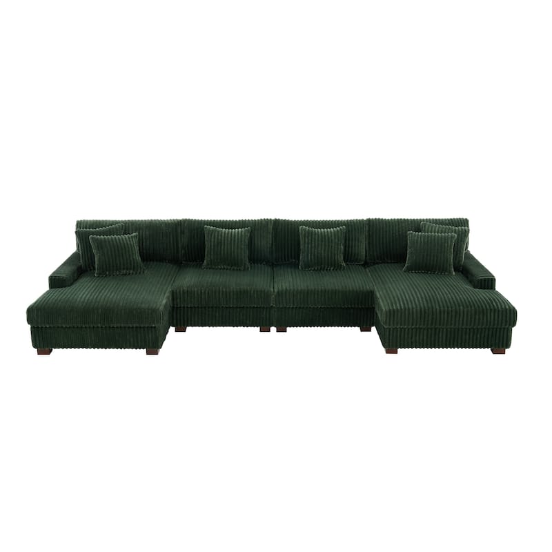 Anne 150" W Oversized Upholstered Modular Sectional Sofa