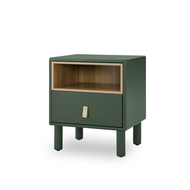 Modern Woode Bedside Table with Drawer and Legs