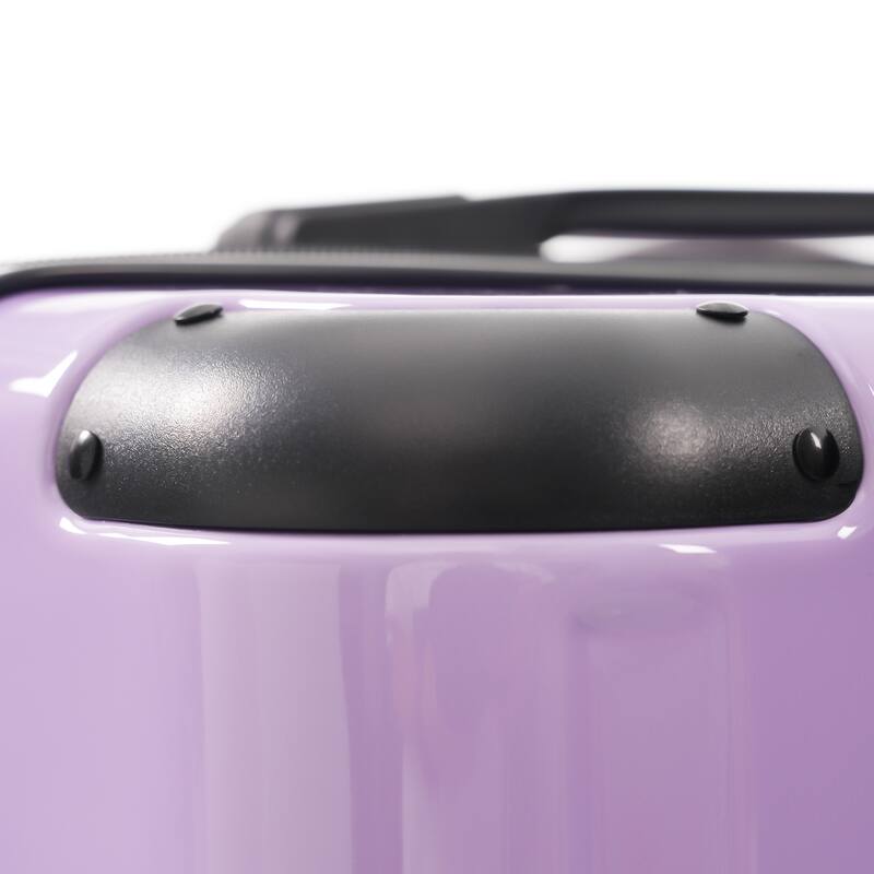 Luggage Set 3 Piece Glossy PC Suitcases with Spinner Wheels, Built-In TSA Lock and Foldable Duffel Bag, for Travel Men & Women