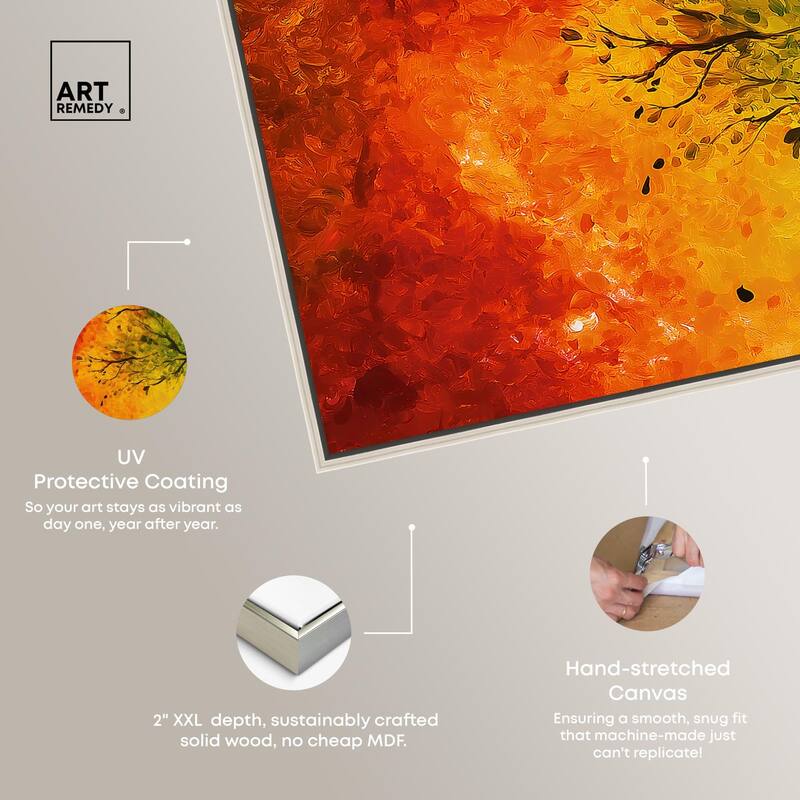 Fire and Ice Tree I Canvas by Art Remedy