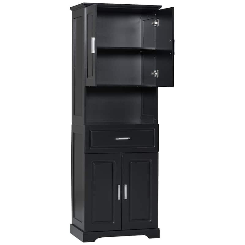 Modern Wooden Bathroom Linen Cabinet