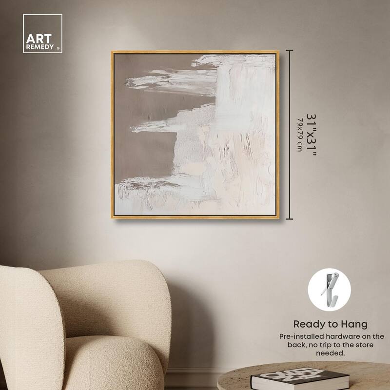 Art of Greige II Canvas by Art Remedy