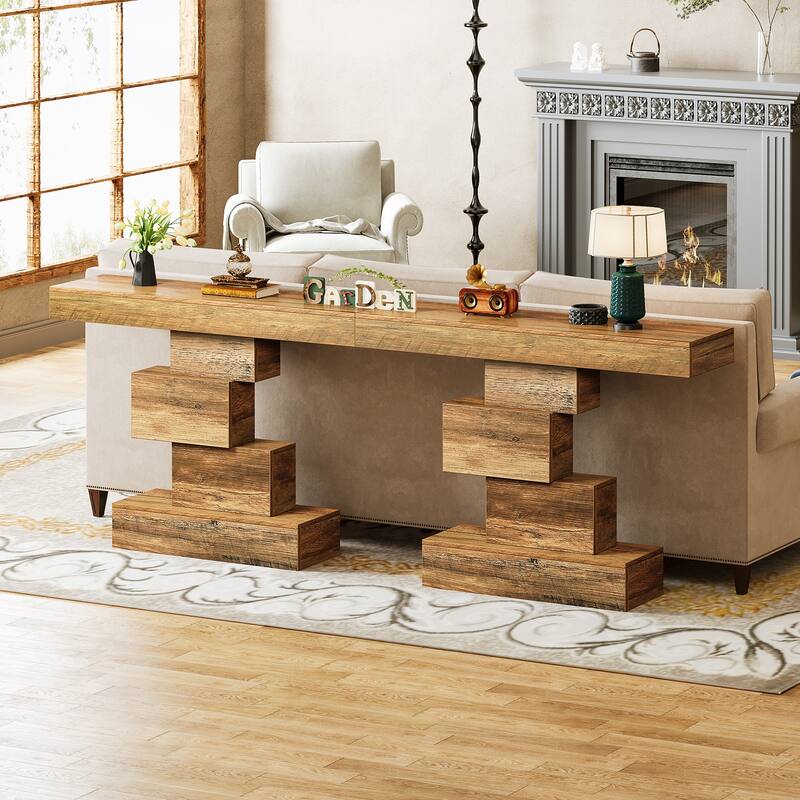 42.5 Inch Modern Narrow Console Sofa Table for Living Room - 11.8"D x 42.5"W x 31.5"H
