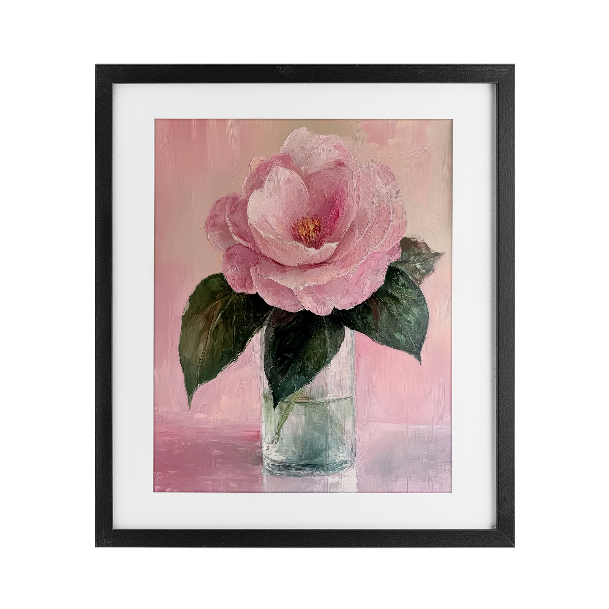 Stupell Coral Flower Pink Blossom Under Glass Framed Design By Petal Prints Design