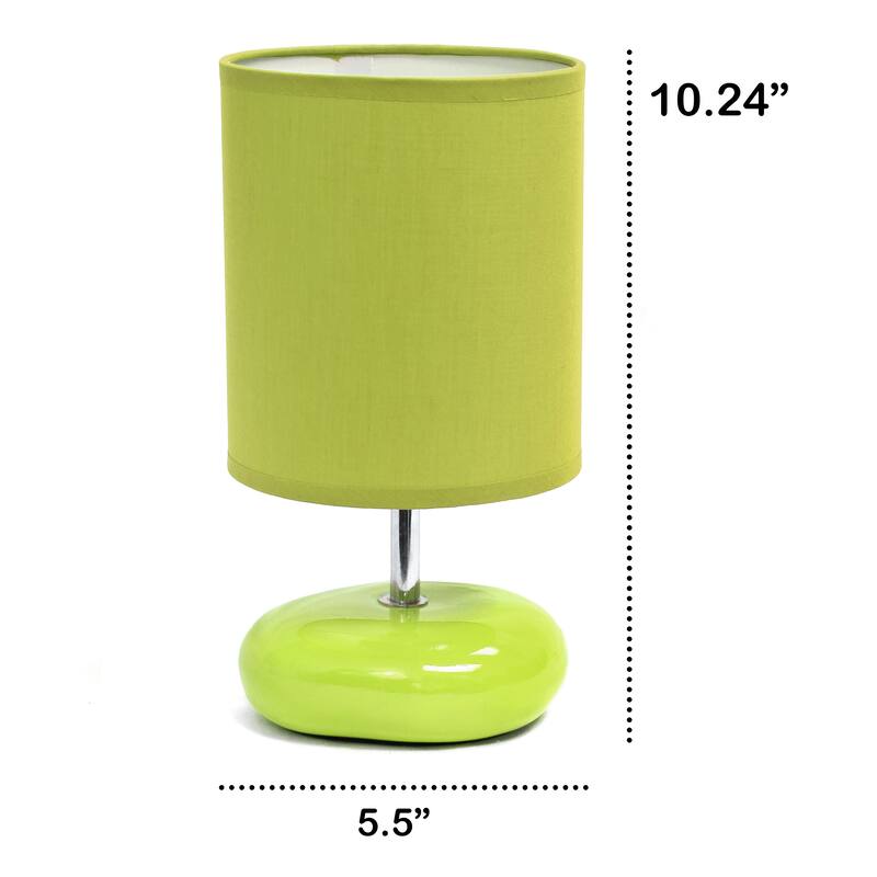 Creekwood Home 10.24" Traditional Mini Round Rock Table Lamp - 10.24