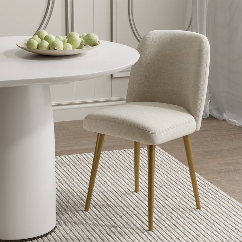 Lumioca Courtelle Upholstered Modern Dining Chairs Set of 2