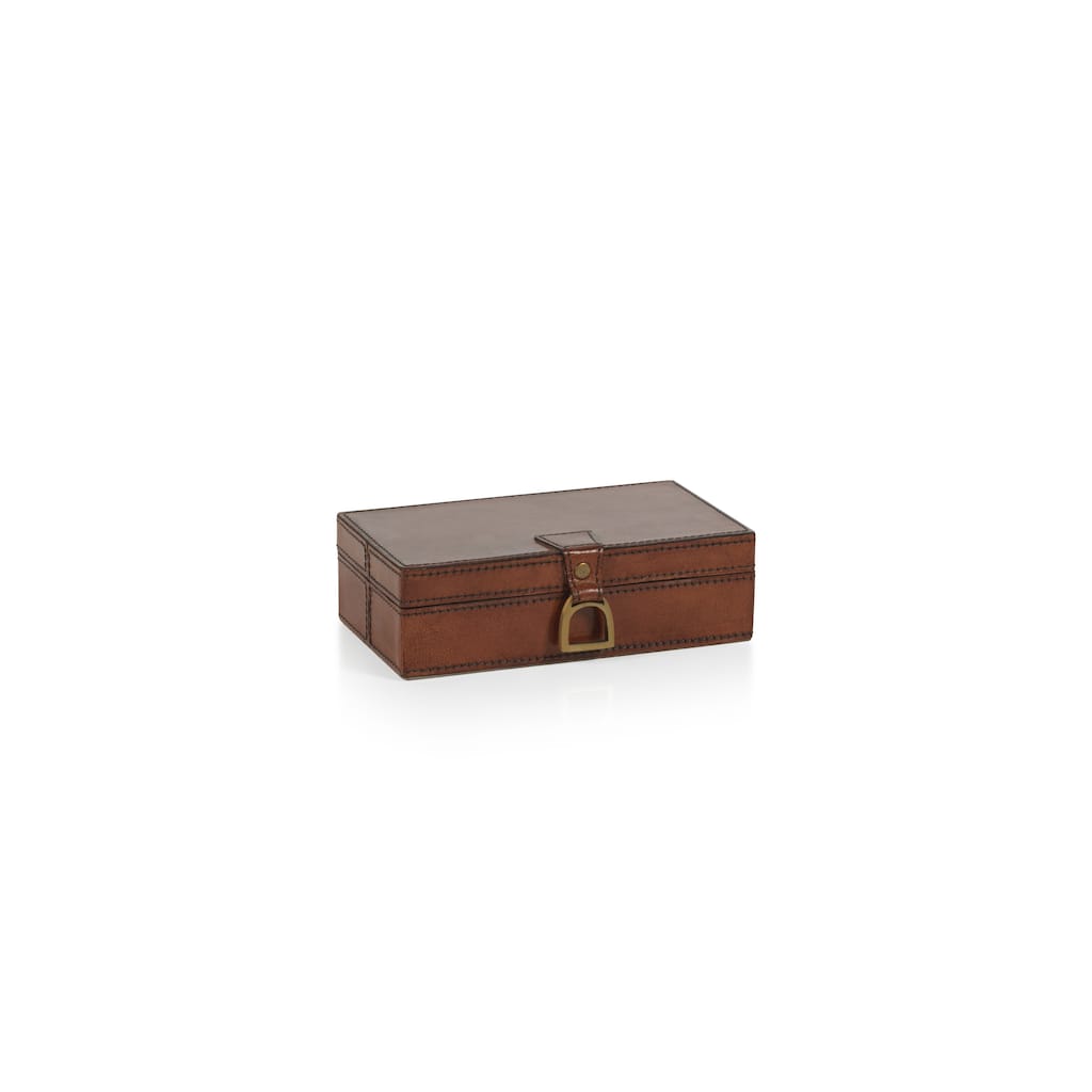 Chadwell Rectangular Leather Decorative Box