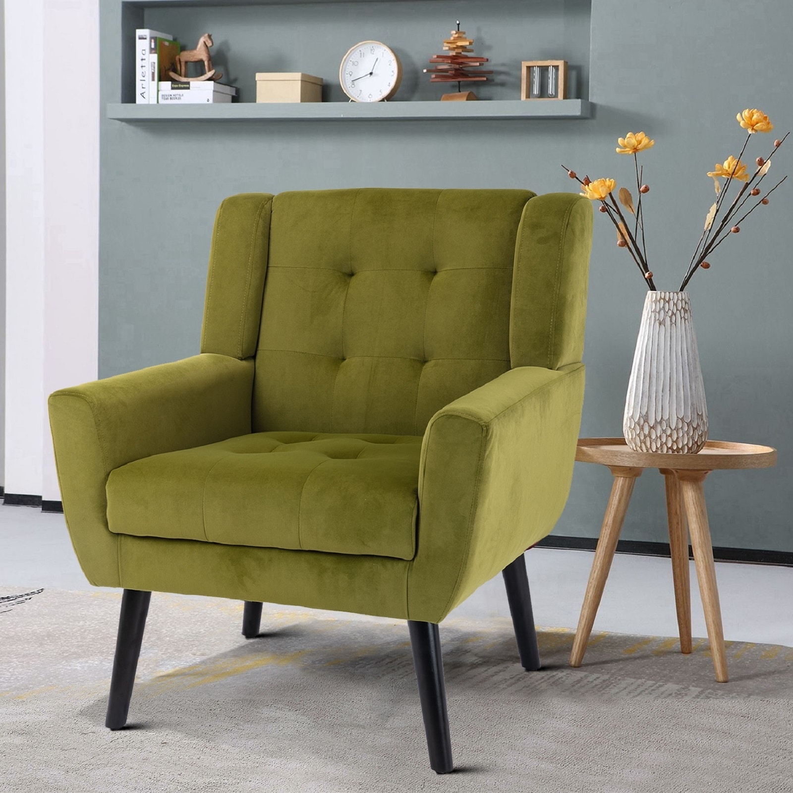 Modern Stylish Upholstered Accent Armchair Waiting Room Reception Chair
