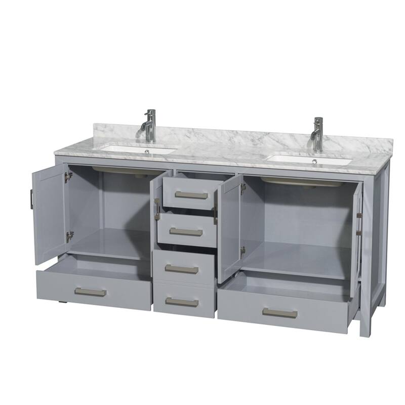 Wyndham Collection WCS141472DUNSMXX Sheffield 72" Free Standing Double