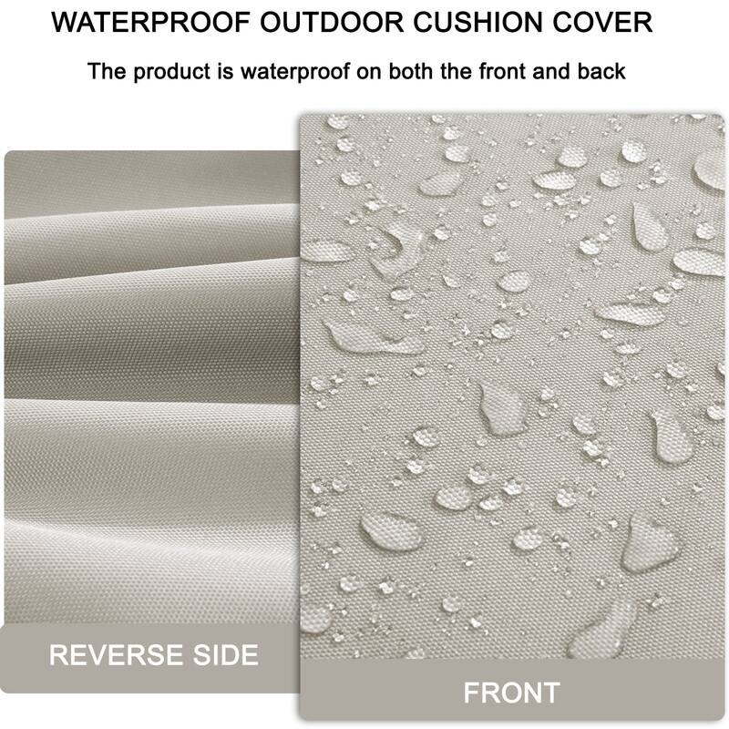 Outdoor Loveseat Cushion Set (Set of 1 Seats,48x24in, 2 Backs,24x18in )
