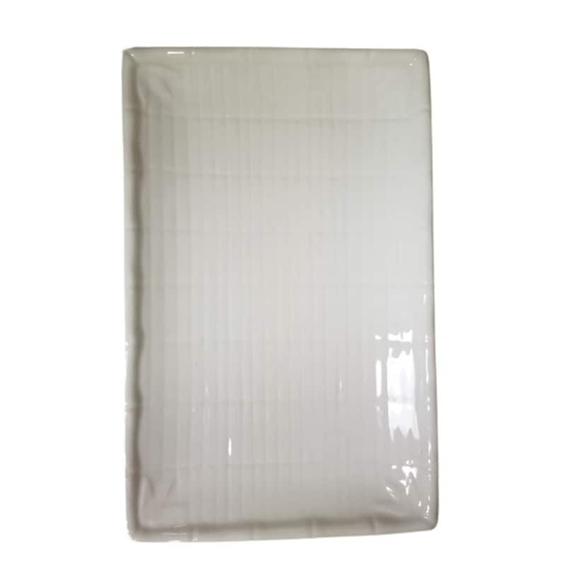 Cottage Farmhouse Style Ceramic Rectangular Platter, Set of 4