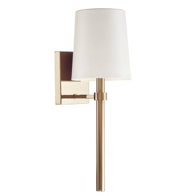 Bromley 1 Light Antique Gold Wall Mount - 5.5'' W x 18.5'' H x 7'' D