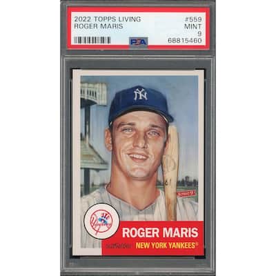Roger Maris 2022 Topps Living Baseball Card #559 Graded PSA 9 - 8'6" x 11'6"
