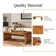 preview thumbnail 19 of 18, NPD Furniture Adriel Burl Wood Coffee Table