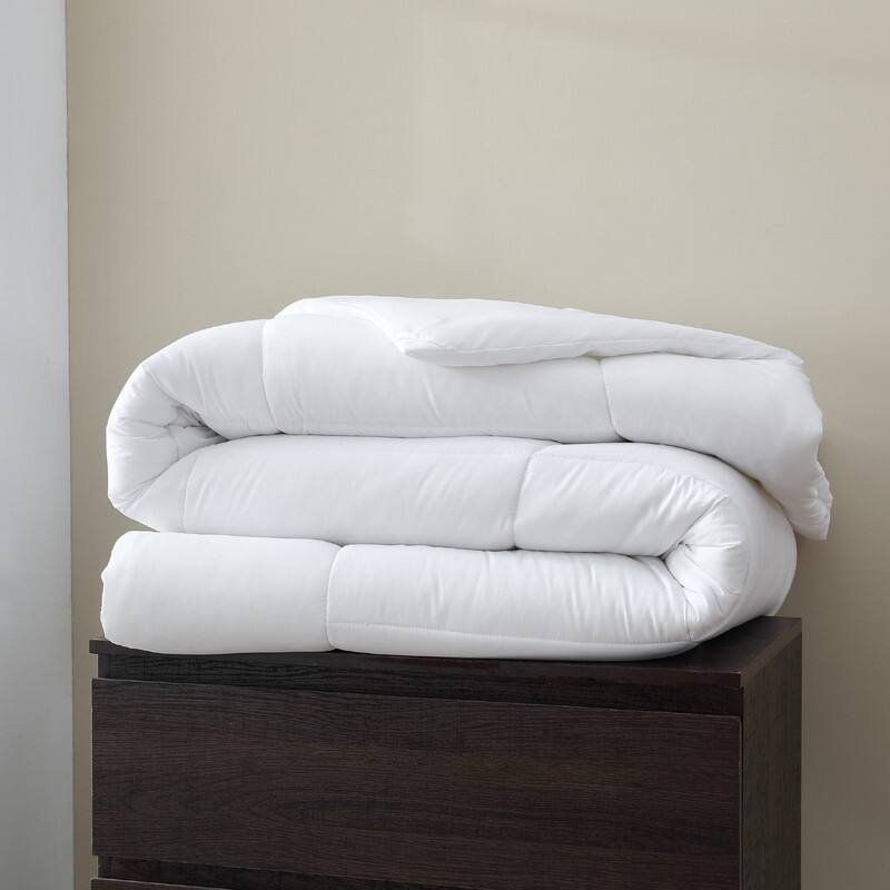 Swift Home All-Season Down Alternative Single Comforter & Duvet Insert 1-Piece Bedding - White Color Only - Twin