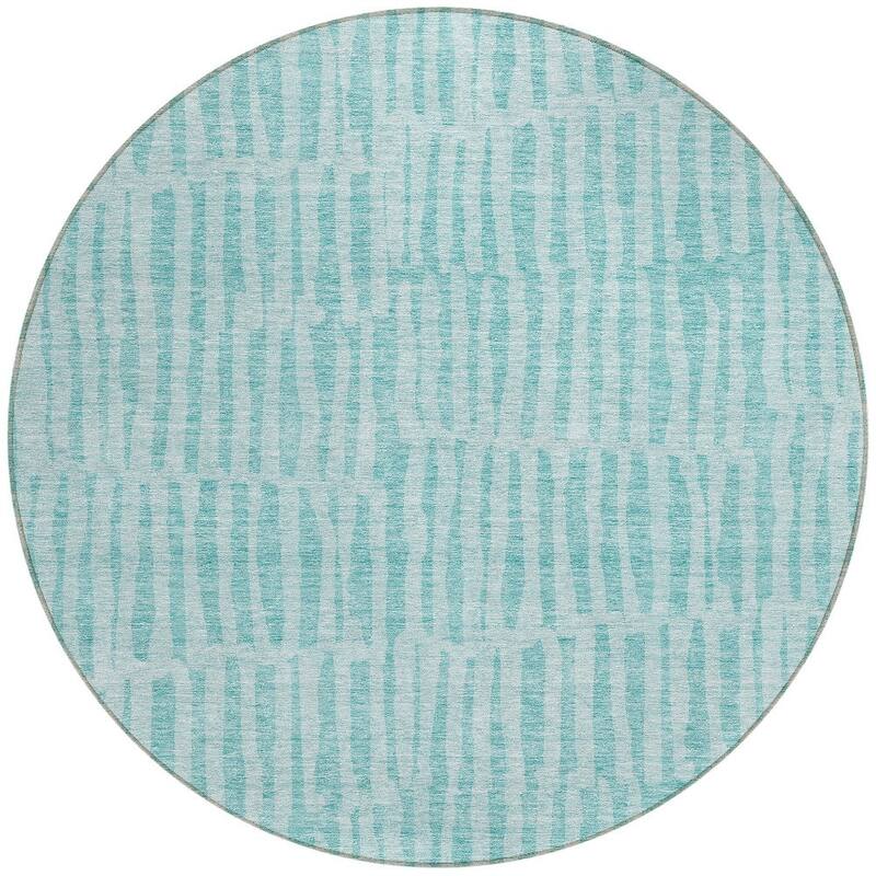 HomeRoots Striped Transitional Rectangle Outdoor Rug