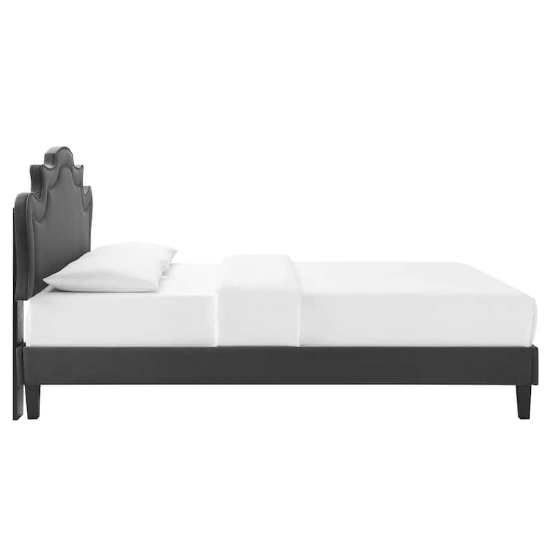 Neena Performance Velvet King Bed