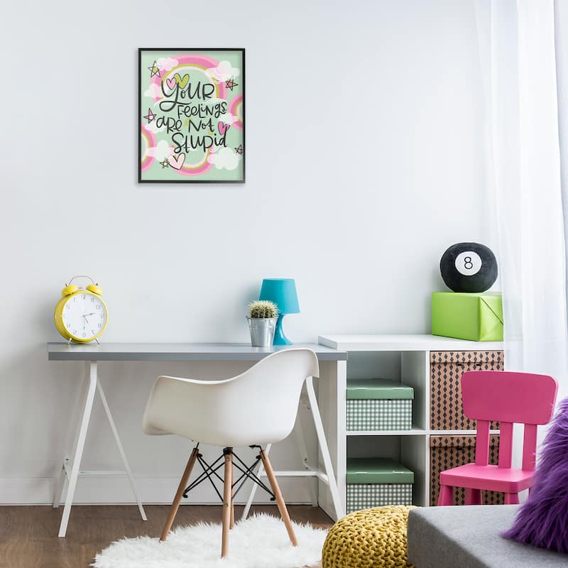 Stupell Your Feelings Are Not Stupid Framed Giclee Art Design By Mandy Ford Art + Illustration