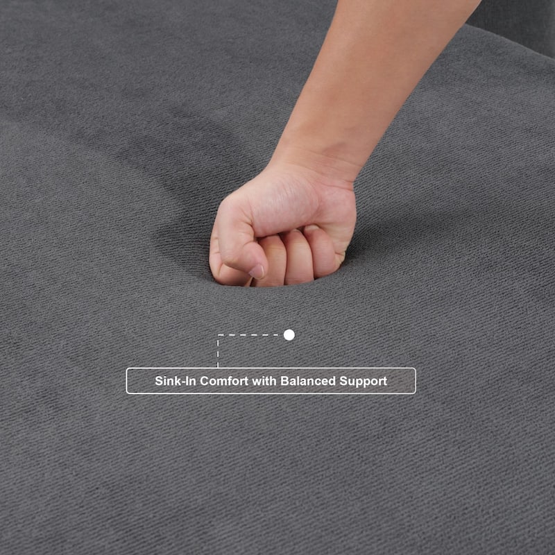 101.5" L-Shaped Sectional Sofa, No Assembly Required